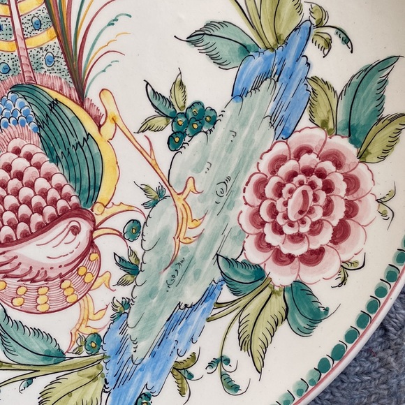 Hand painted plate by Anfora Agueda - Picture 3 of 7